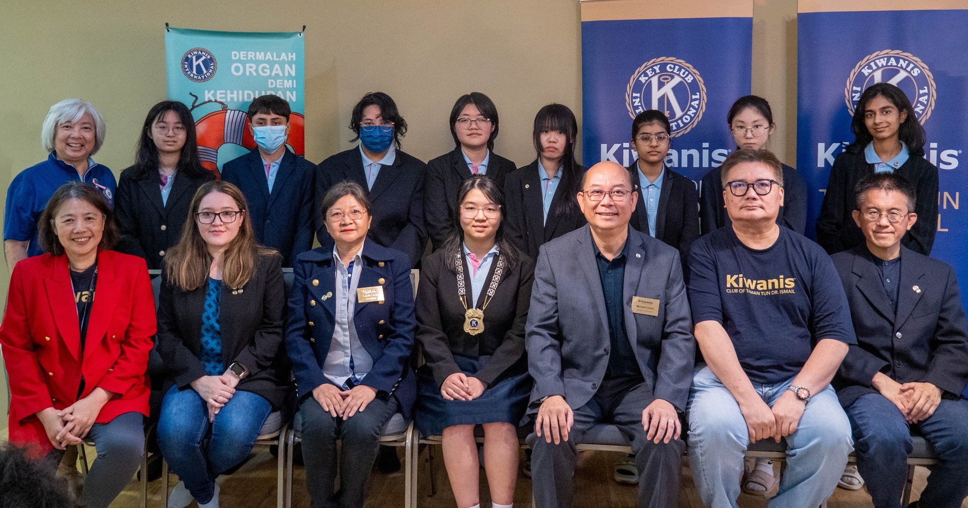 KCTTDI’s Key Club at Tree Top International School (TTIS) BOD Installation