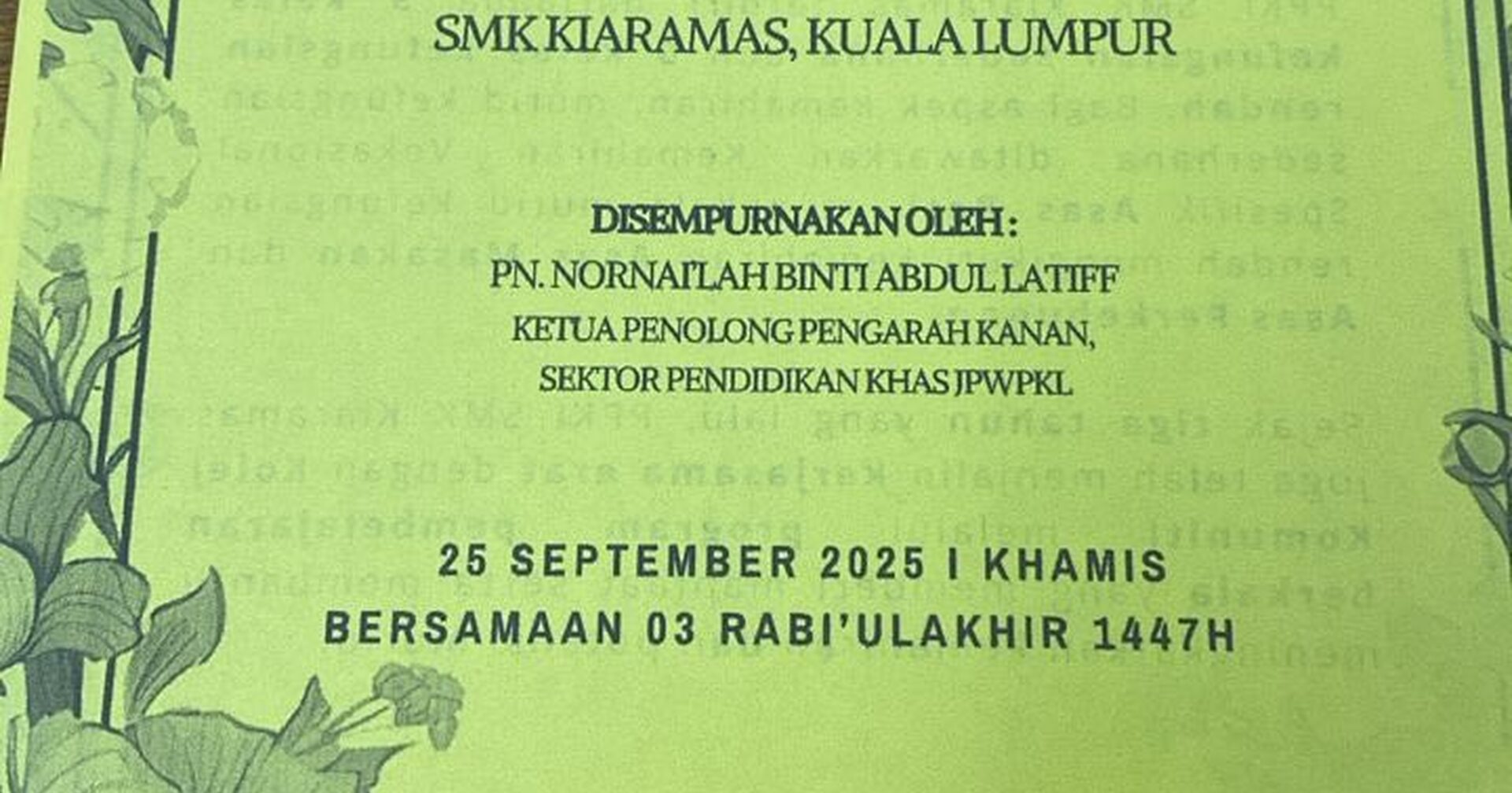 KCTTDI Attends Majlis Perasmian Bengkel KVS-Asas Roti